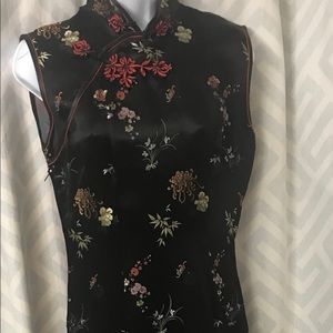 Form fitting Asian dress